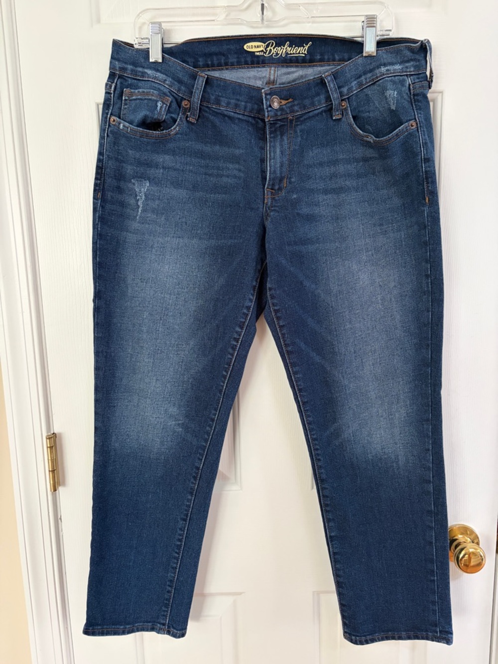 Old Navy Women's Boyfriend Jeans - Dark Blue Wash. Size 10.